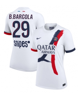 Billige Fotballdrakt Paris Saint-Germain Bradley Barcola #29 Replika Bortedrakt Dame 2025-26 Kortermet Billige Fotballdrakt Paris Saint-Germain Bradley Barcola #29 Replika Bortedrakt Dame 2025-26 Kortermet